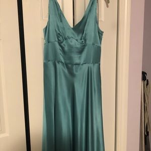 Beautiful Satin Turquoise dress